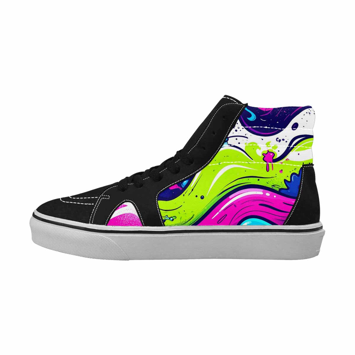 WOMEN'S Acid Wash Cartoon High Top Canvas Y2K Custom Sneakers