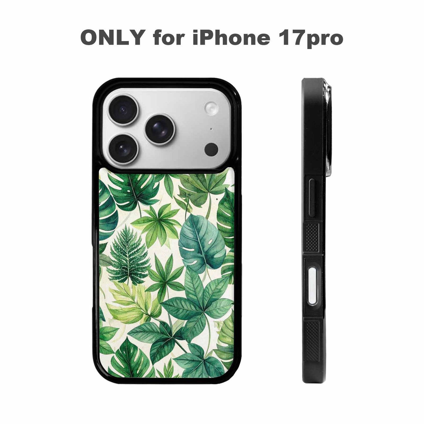 iPhone 17 Pro Case — Small Seven Point Palmate Leaf Floral, Custom Art Phone Cover