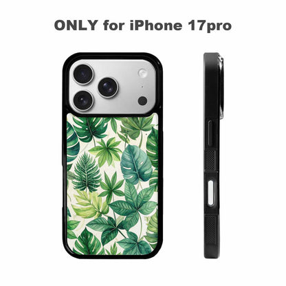 iPhone 17 Pro Case — Small Seven Point Palmate Leaf Floral, Custom Art Phone Cover