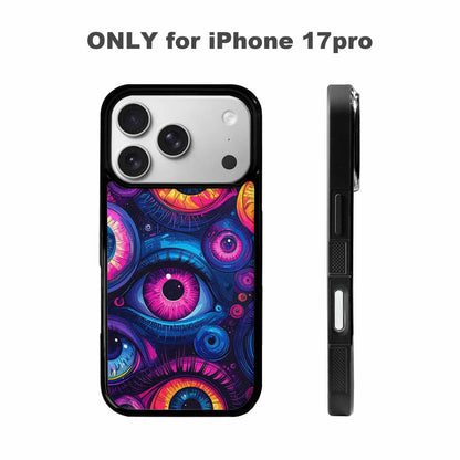 iPhone 17 Pro Case — Seamless Tileable Pattern Of Overlapping Cartoon, Custom Print Case Cover