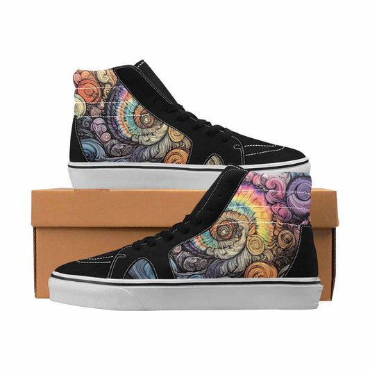 MEN'S Tie Dye High Top Canvas Streetwear Aesthetic Shoes