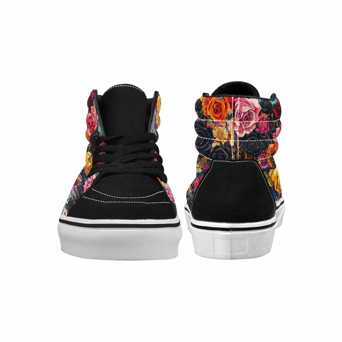 MEN'S Gothic Rose High Top Canvas Aesthetic Custom Shoes