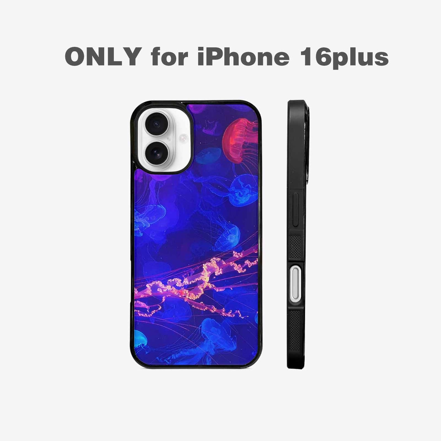 iPhone 16 Plus Case — Jellyfish Glow Jellyfish Glow Pattern Hundreds, Customized Protective Case