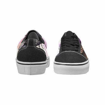 WOMEN'S Rainbow Drip Mushrooms Lace-Up Canvas Cottagecore Sneakers