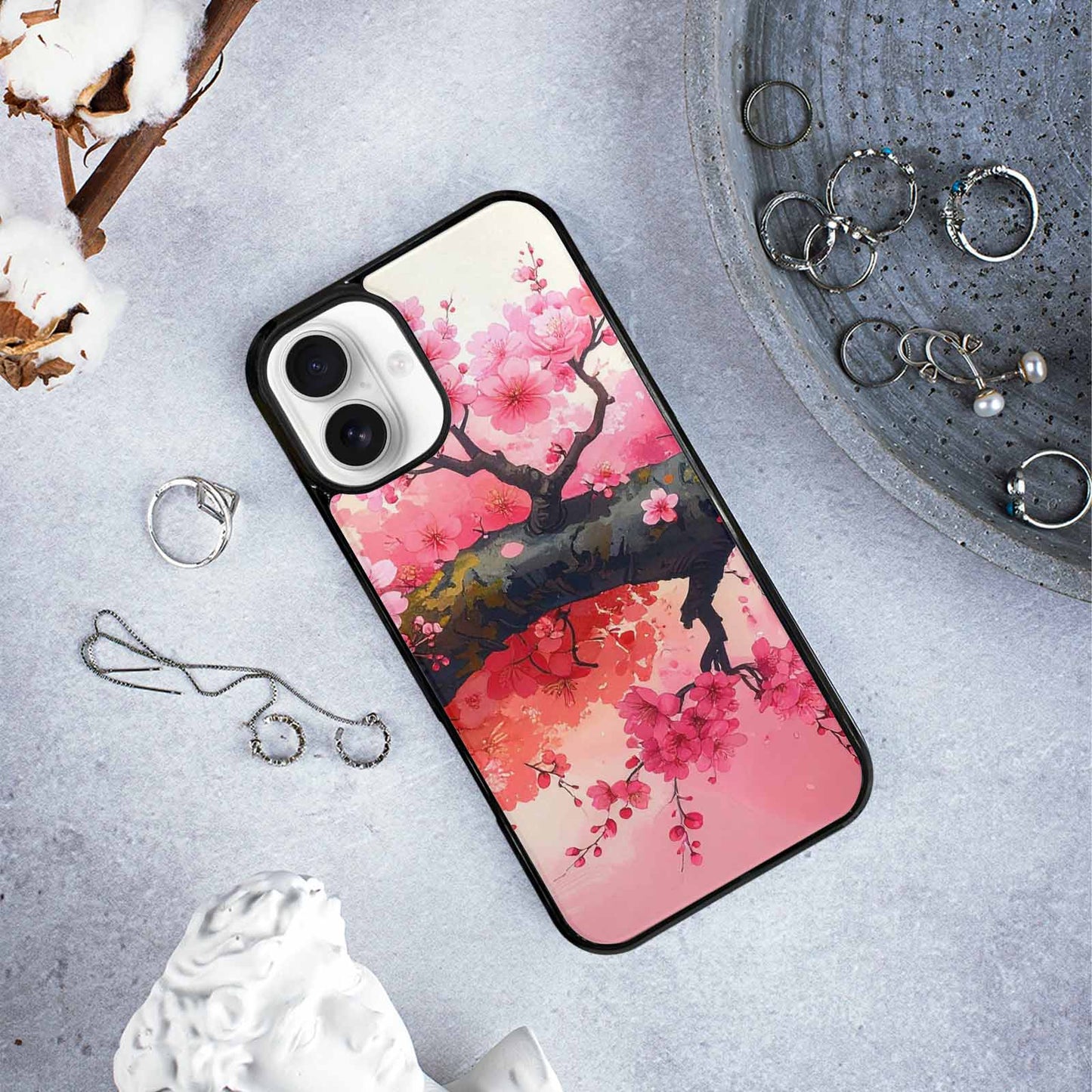 iPhone 16 Plus Case — Cherry Blossom Branch Cherry Blo 2n4, Unique Phone Case Design