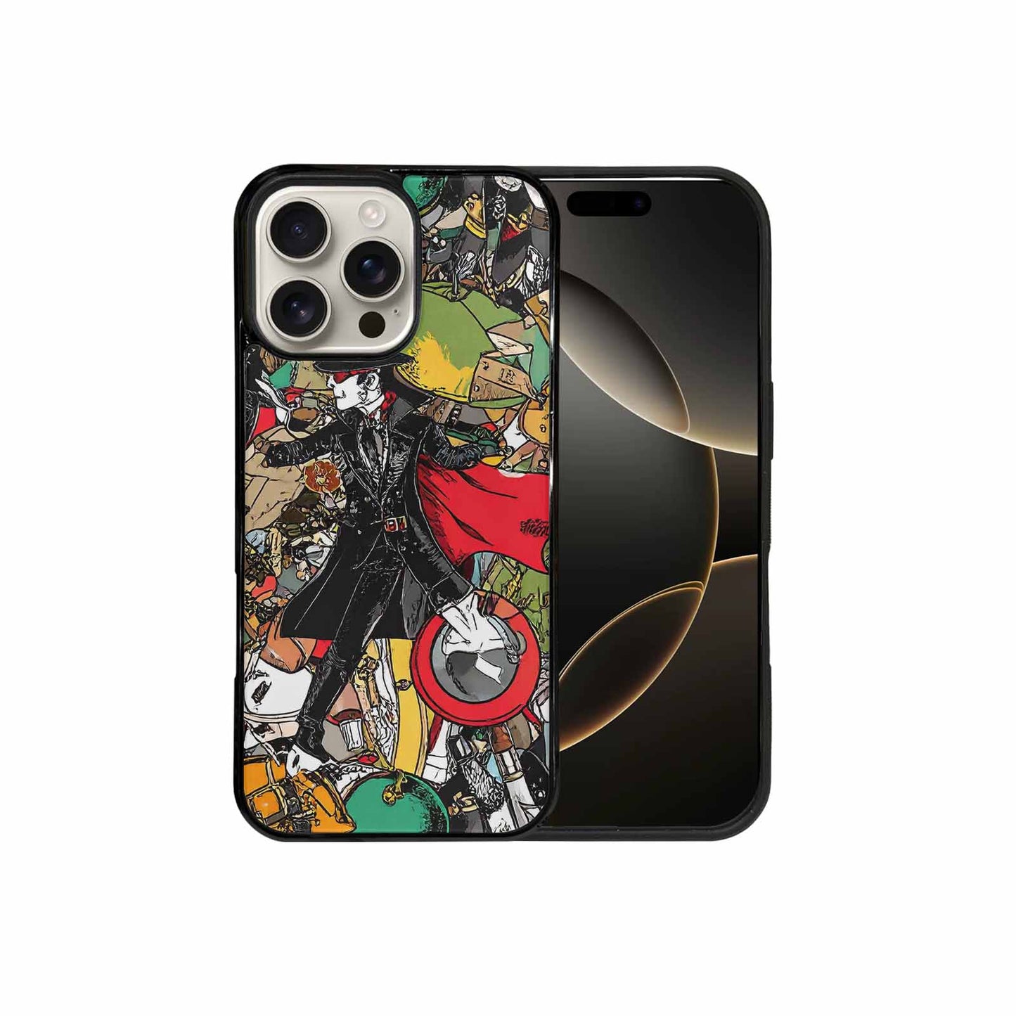 iPhone 16 Pro Max Case — Noir Spy Silhouette Pen Ink Noir, Custom Print Case Cover