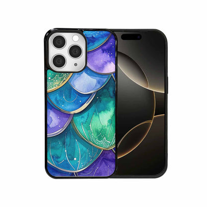 iPhone 15 Pro Max Case — Mermaid Scale Art Pattern, Custom Printed Phone Case