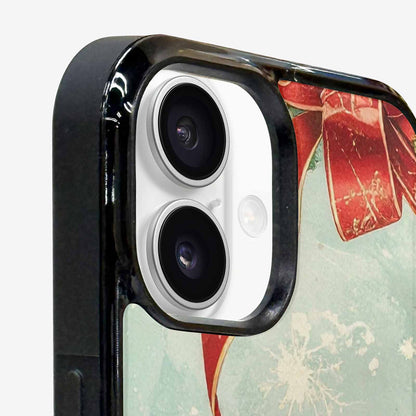 iPhone 16 Case — Christmas Wrapping Paper Pattern Art Wallpaper, Customized Protective Case