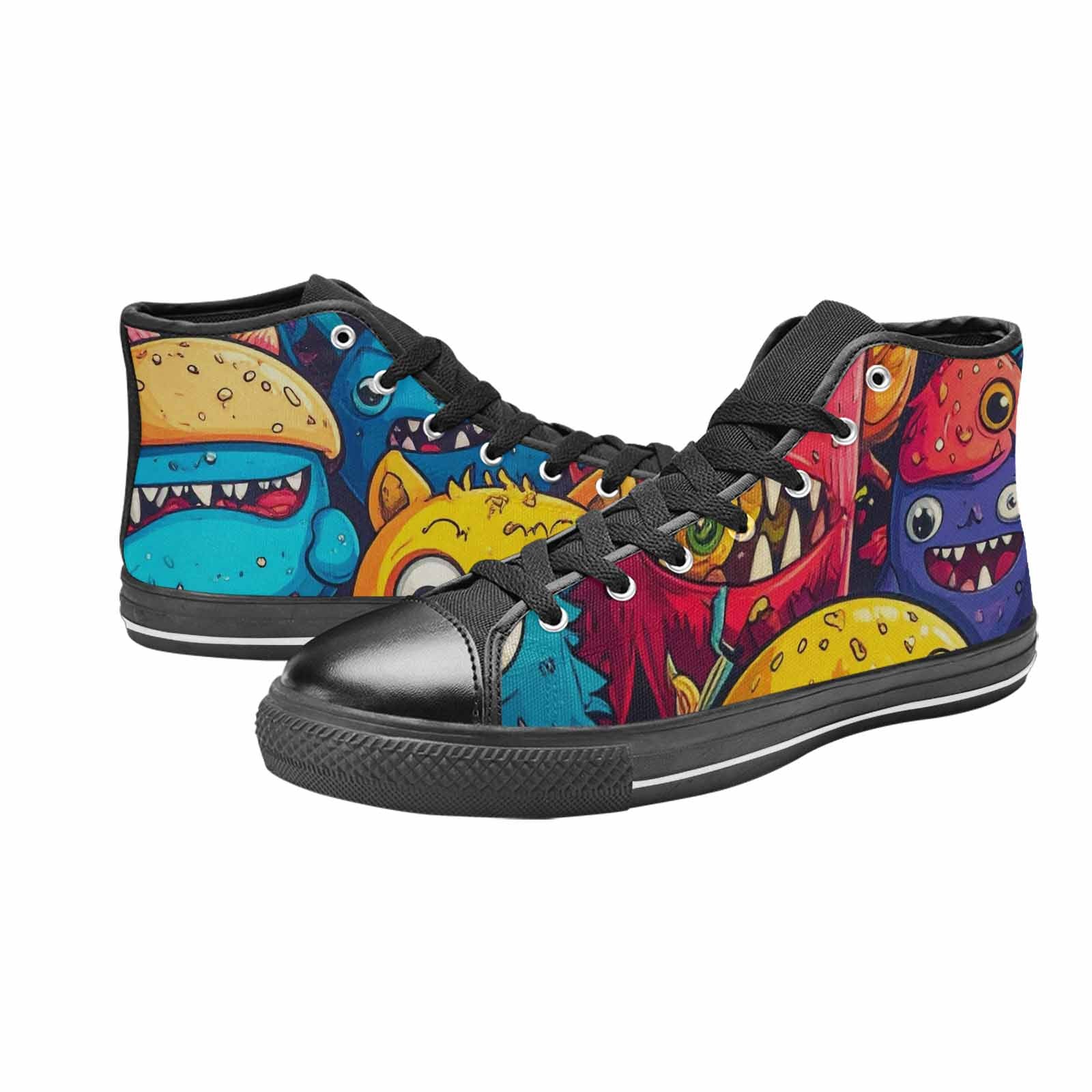 MEN'S Cartoon Monster Character High Top Canvas Aesthetic Shoes