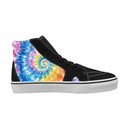 WOMEN'S Tie Dye Swirl High Top Canvas Aesthetic Sneakers