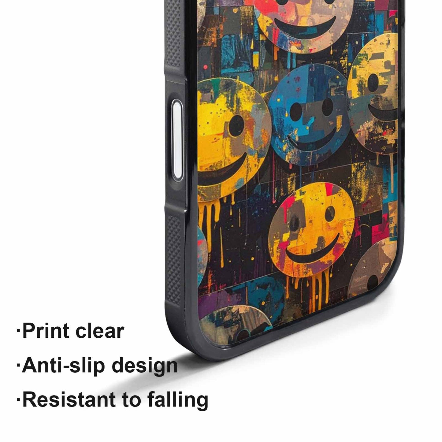 iPhone 17 Pro Case — Smiley Faces Camosmiley Faces Wt0 Camo, Custom Print Case Cover