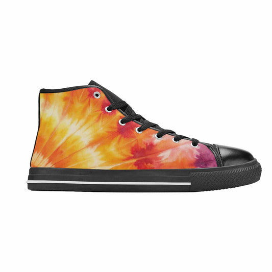MEN'S Ombre Tie Dye Warm High Top Canvas Surreal Custom Shoes