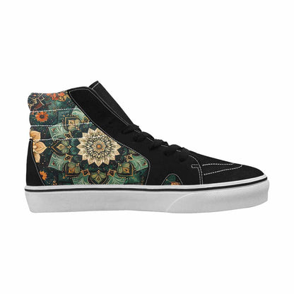 MEN'S Mandala High Top Canvas Grunge Custom Shoes