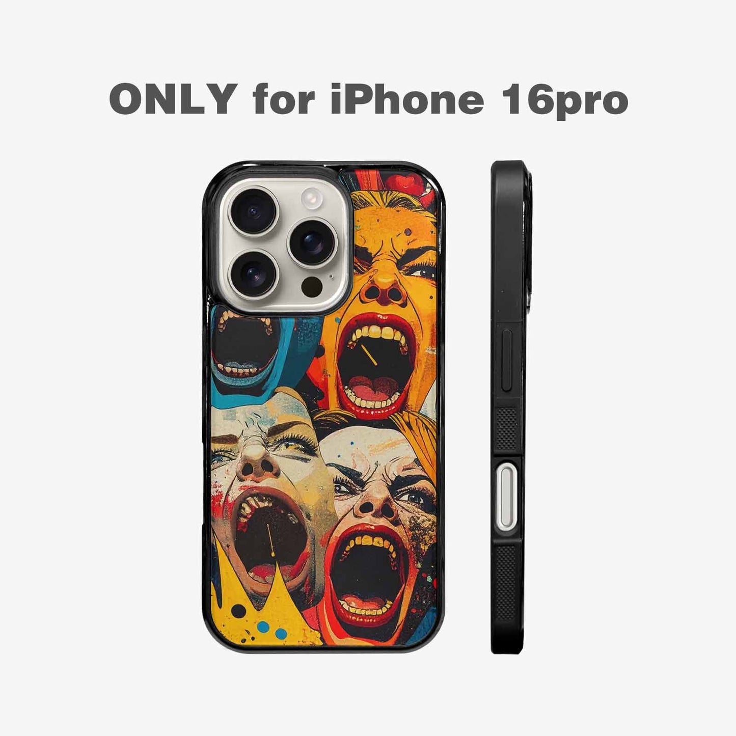 iPhone 16 Pro Case — Comic Book Scream Comic Book Scream, Custom Print Case Cover