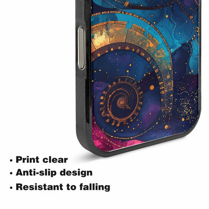 iPhone 15 Pro Max Case — Steampunk Galaxy Art Seamless Pattern Vibrant, Custom Made Phone Cover