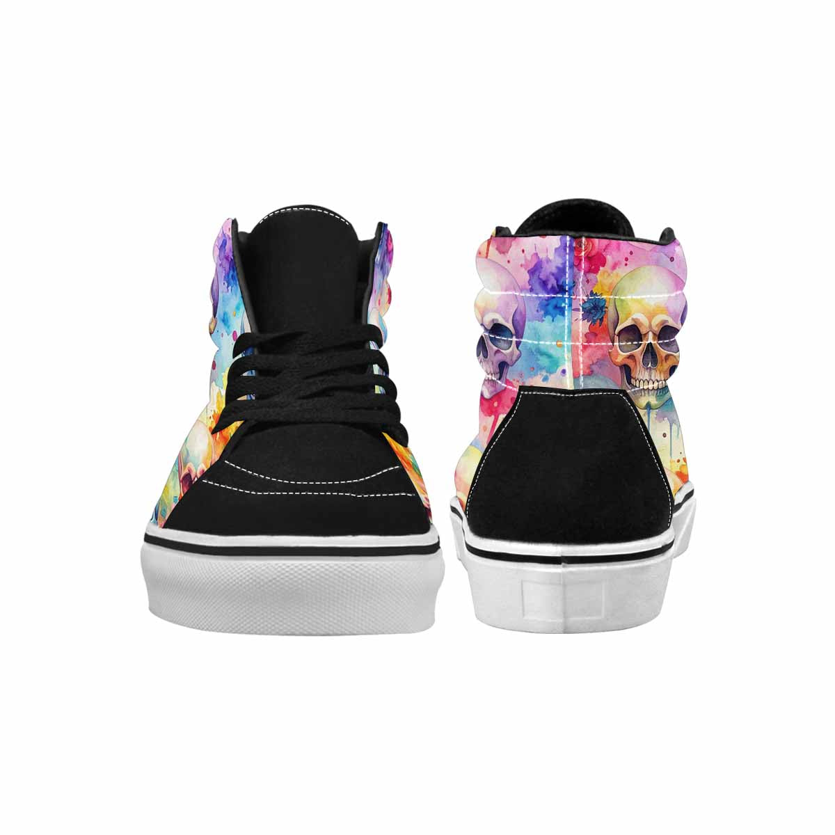 MEN'S Kulls - Watercolor High Top Canvas Y2K Custom Sneakers