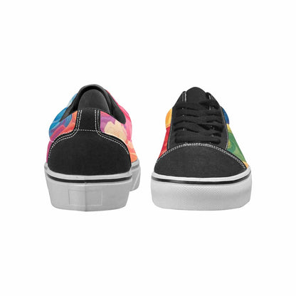 WOMEN'S Tie Lace-Up Canvas Kaleidoscope Custom Sneakers