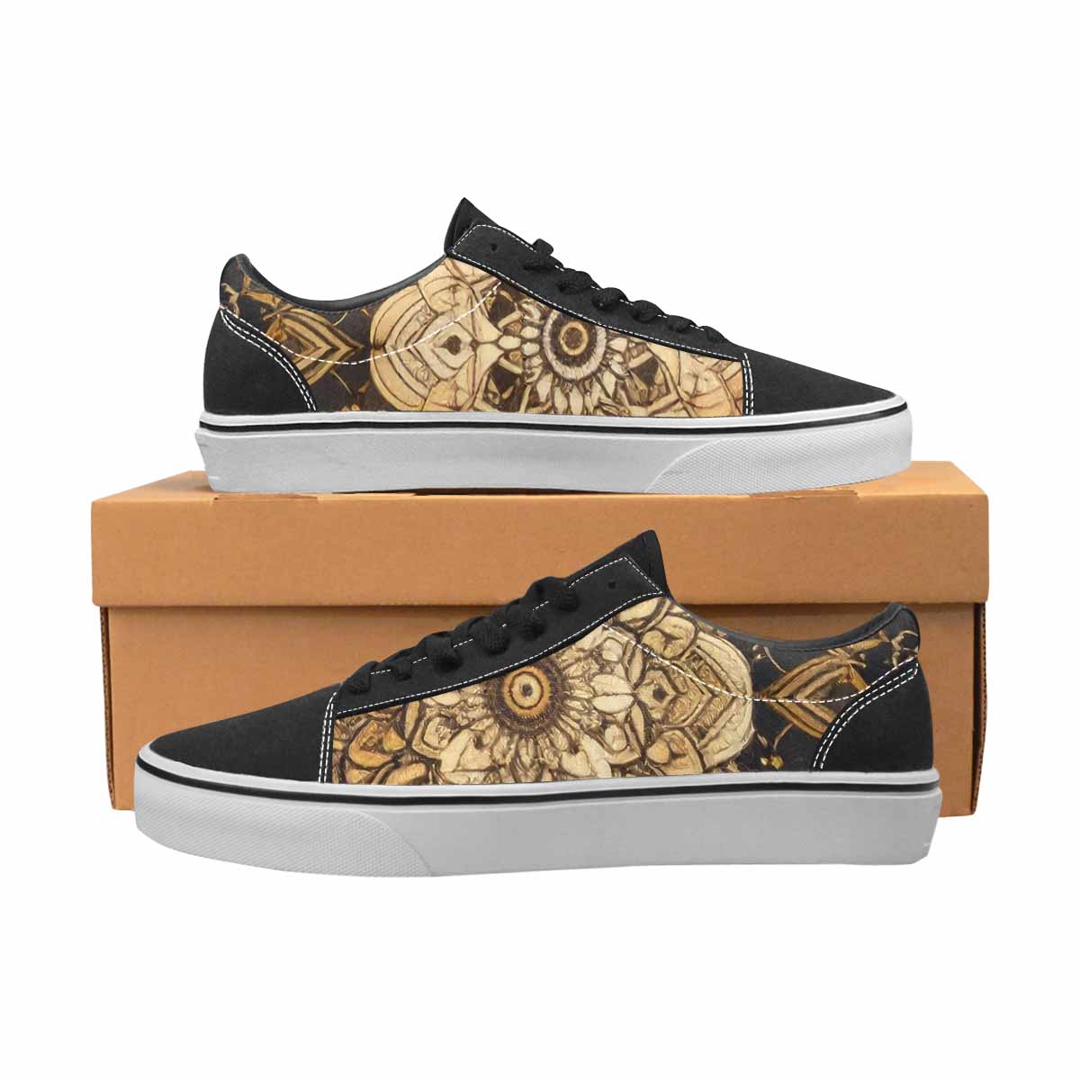 WOMEN'S Mandala Canvas Lace-Up Grunge Custom Shoes