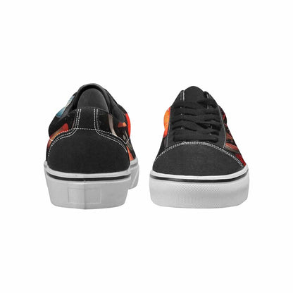 WOMEN'S Rainbow Drip Mushrooms Lace-Up Canvas Y2K Custom Shoes