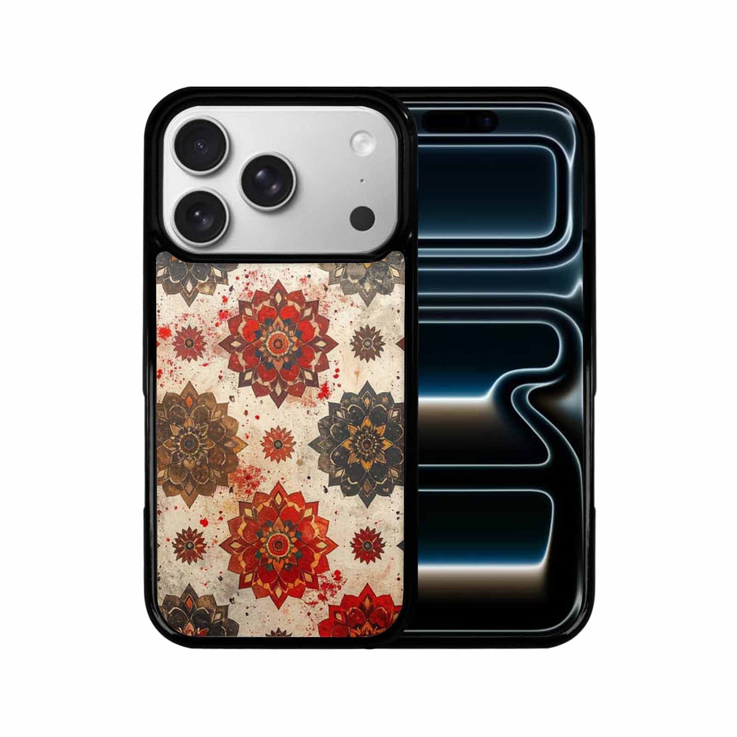 iPhone 17 Pro Case — Small Mandala Pattern Randomly Varying Floral, Customized Protective Case