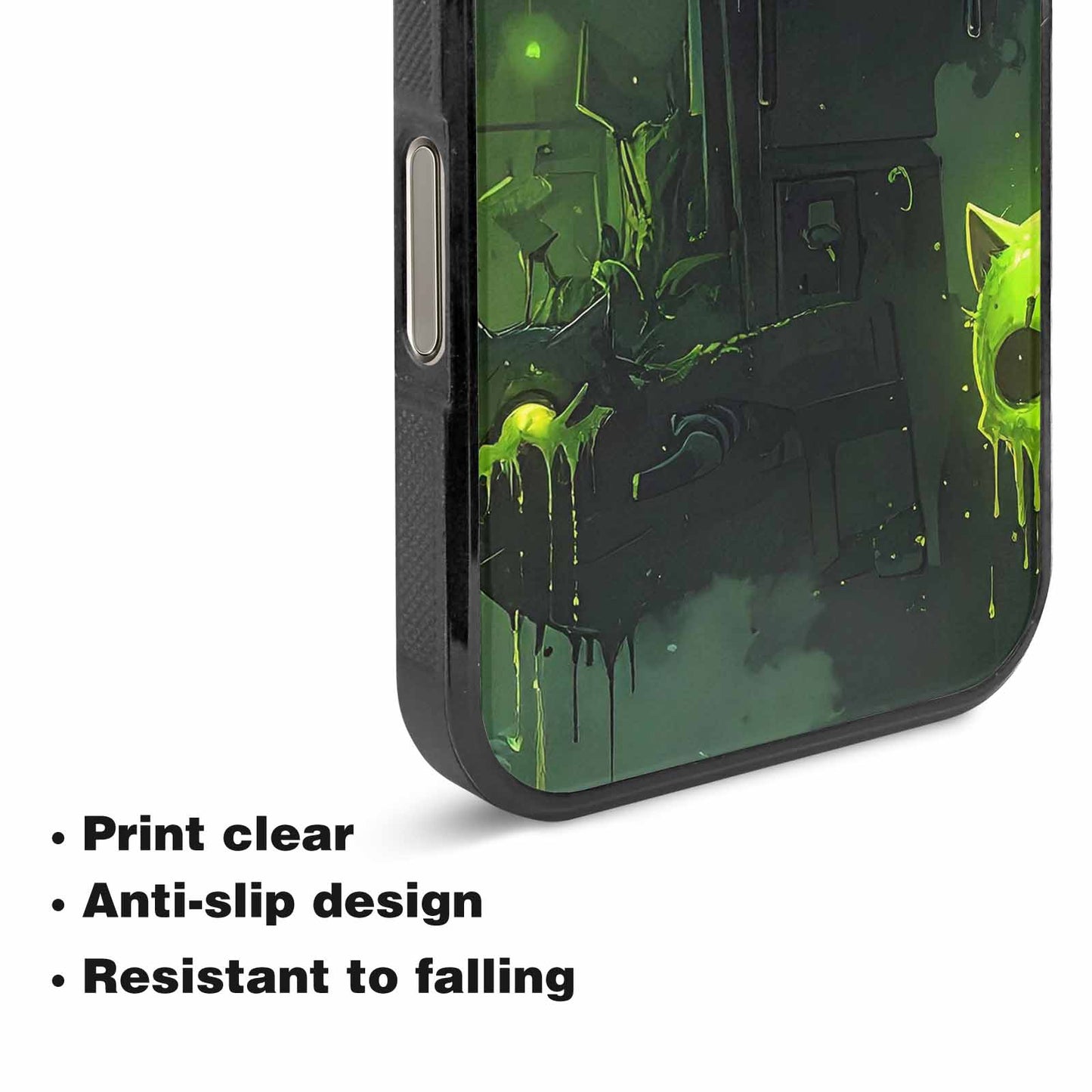 iPhone 16 Pro Max Case — Toxic Melting Skeleton Cats Small Toxic, Personalized Phone Case