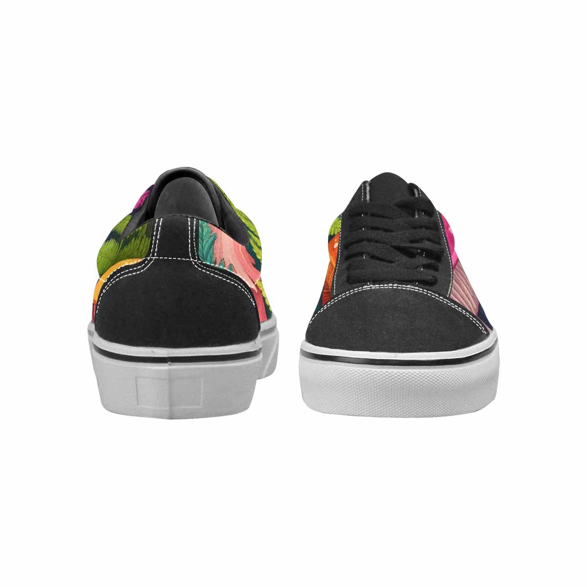 WOMEN'S Mushrooms  Botanical Mushrooms Lace-Up Canvas Cottagecore Custom Sneakers