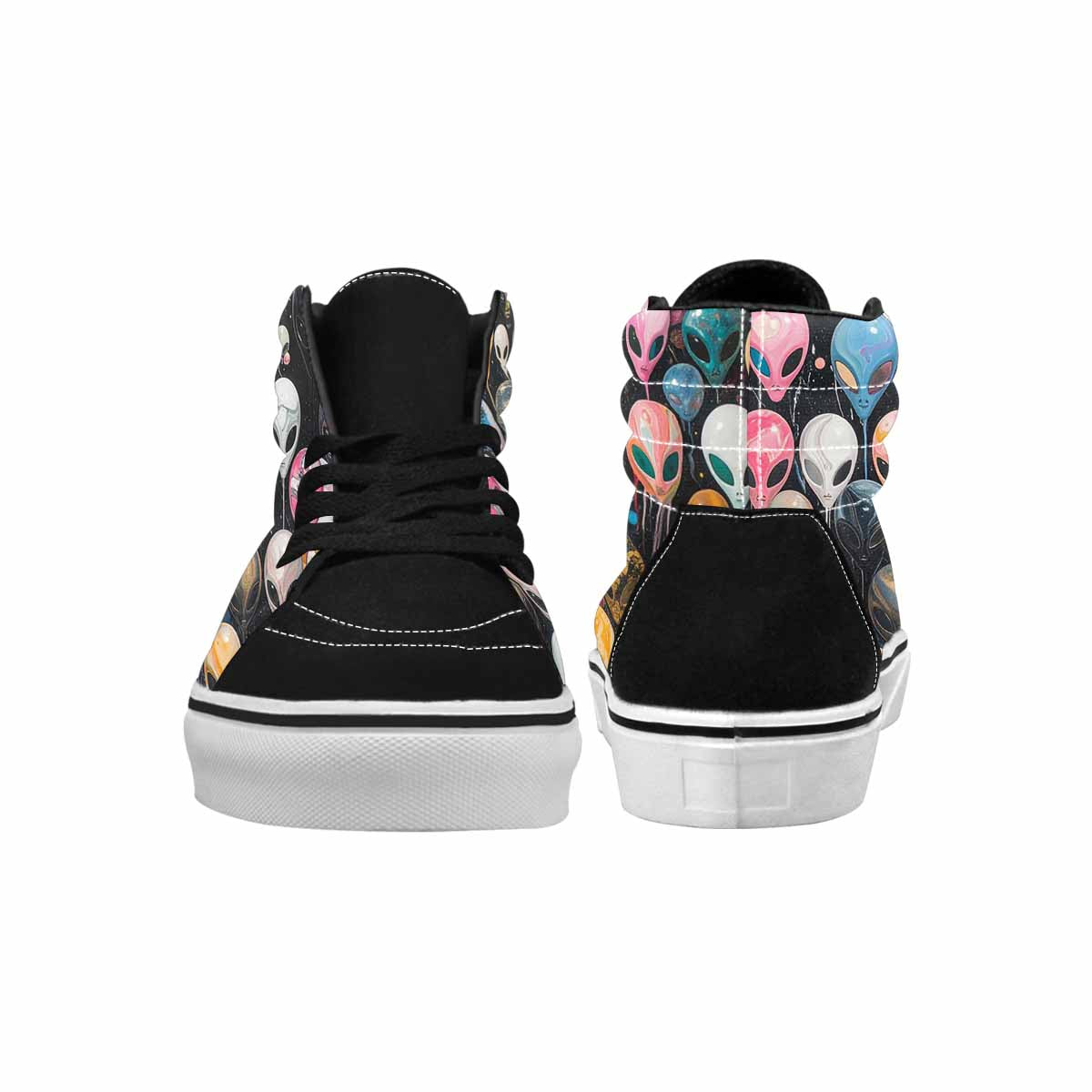 MEN'S Aliens  Marble Aliens High Top Canvas Dreamcore Shoes