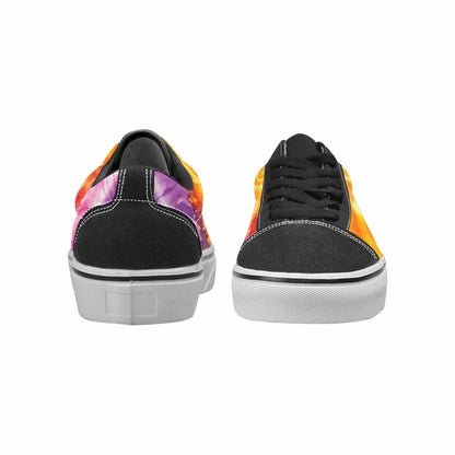 WOMEN'S Tie Dye Swirl Canvas Lace-Up Dark Academia Sneakers