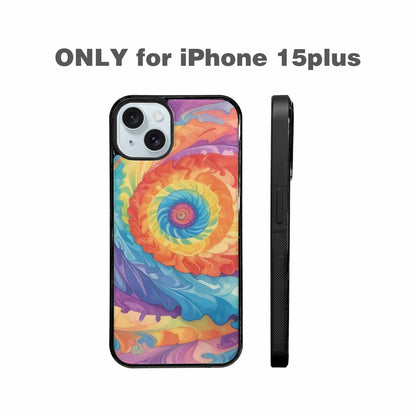 iPhone 15 Plus Case — Tie Dye Swirls Tie Dye Swirls, Custom Designed Case Cover