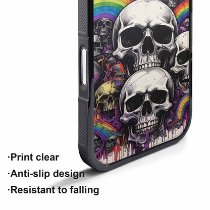 iPhone 17 Pro Case — Black Purple Ink Rainbow From Gothic, Unique Phone Case Design