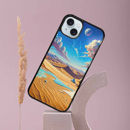 iPhone 15 Plus Case — Surrealist Desert Dreamscape Custom, Custom Made Phone Cover