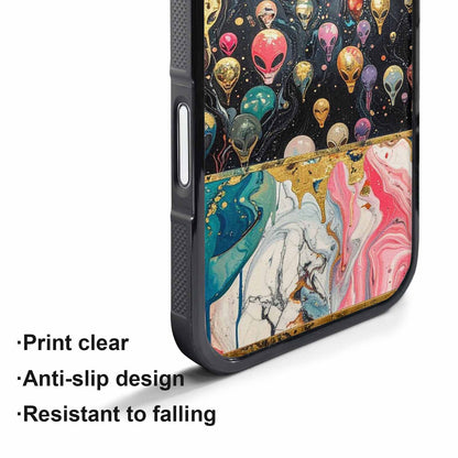 iPhone 17 Pro Max Case — Aliens Marblealiens Pattern Alien Scifi, Personalized Phone Case