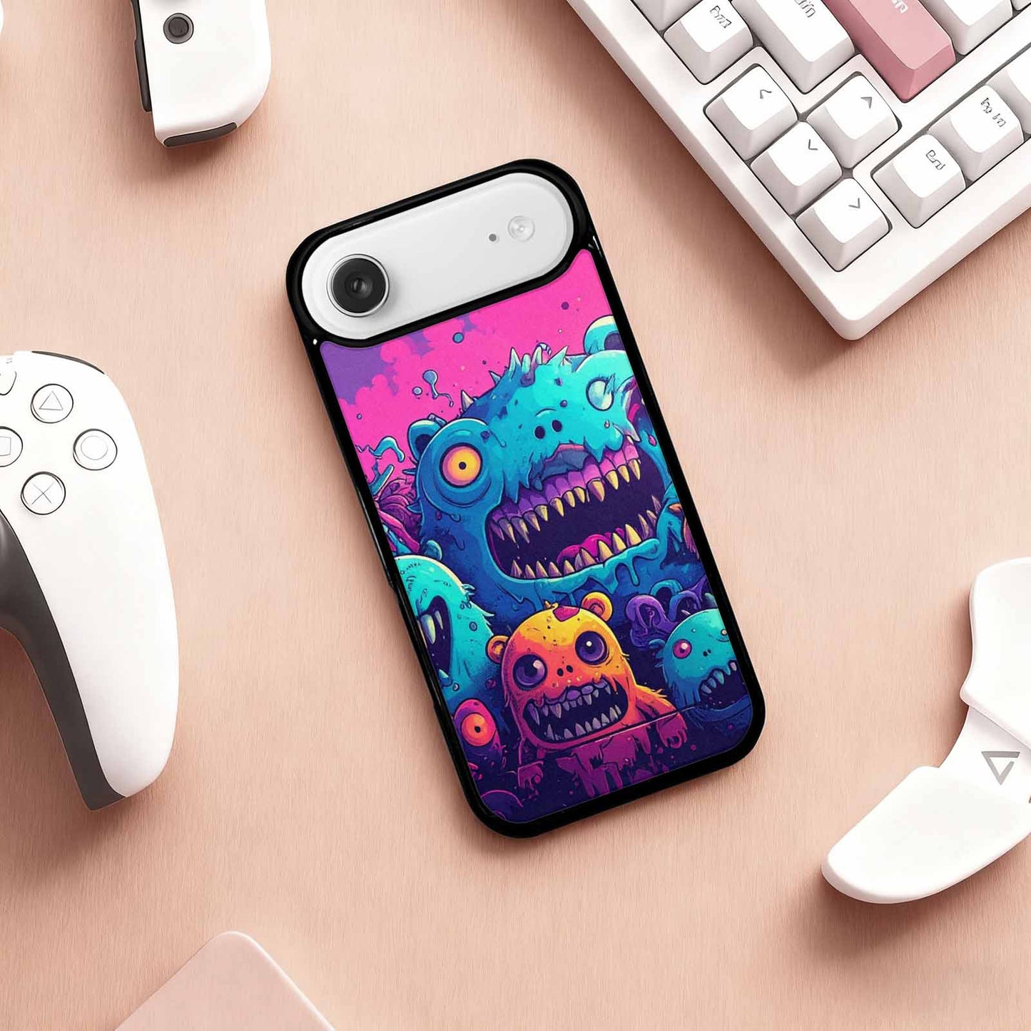iPhone 17 Air Case — Overlapping Endlessly No Empty Space Galaxy, Custom Made Phone Cover