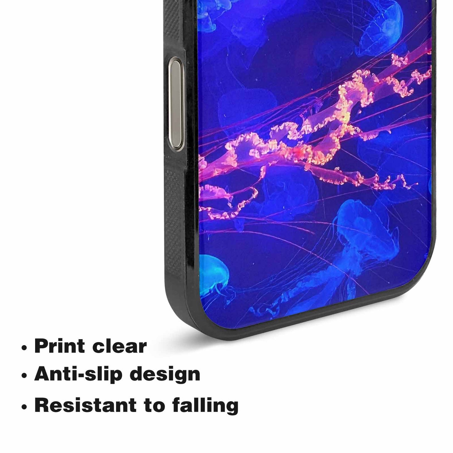 iPhone 16 Pro Max Case — Jellyfish Glow Jellyfish Glow Pattern Hundreds, Custom Print Case Cover