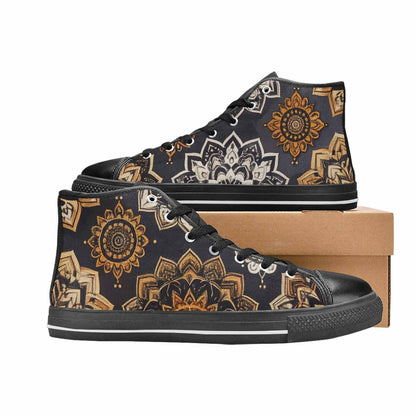 WOMEN'S Mandala High Top Canvas Aesthetic Custom Sneakers