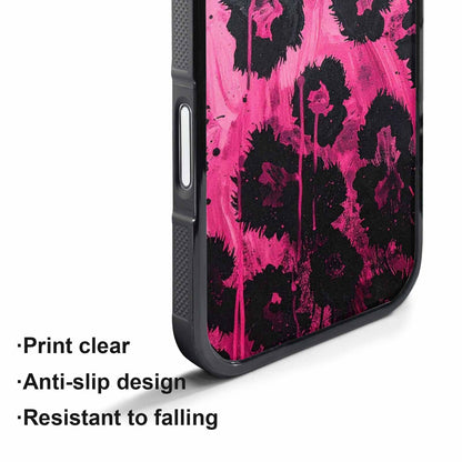 iPhone 17 Air Case — Black Pink Ink Animal Print Animal, Custom Designed Case Cover