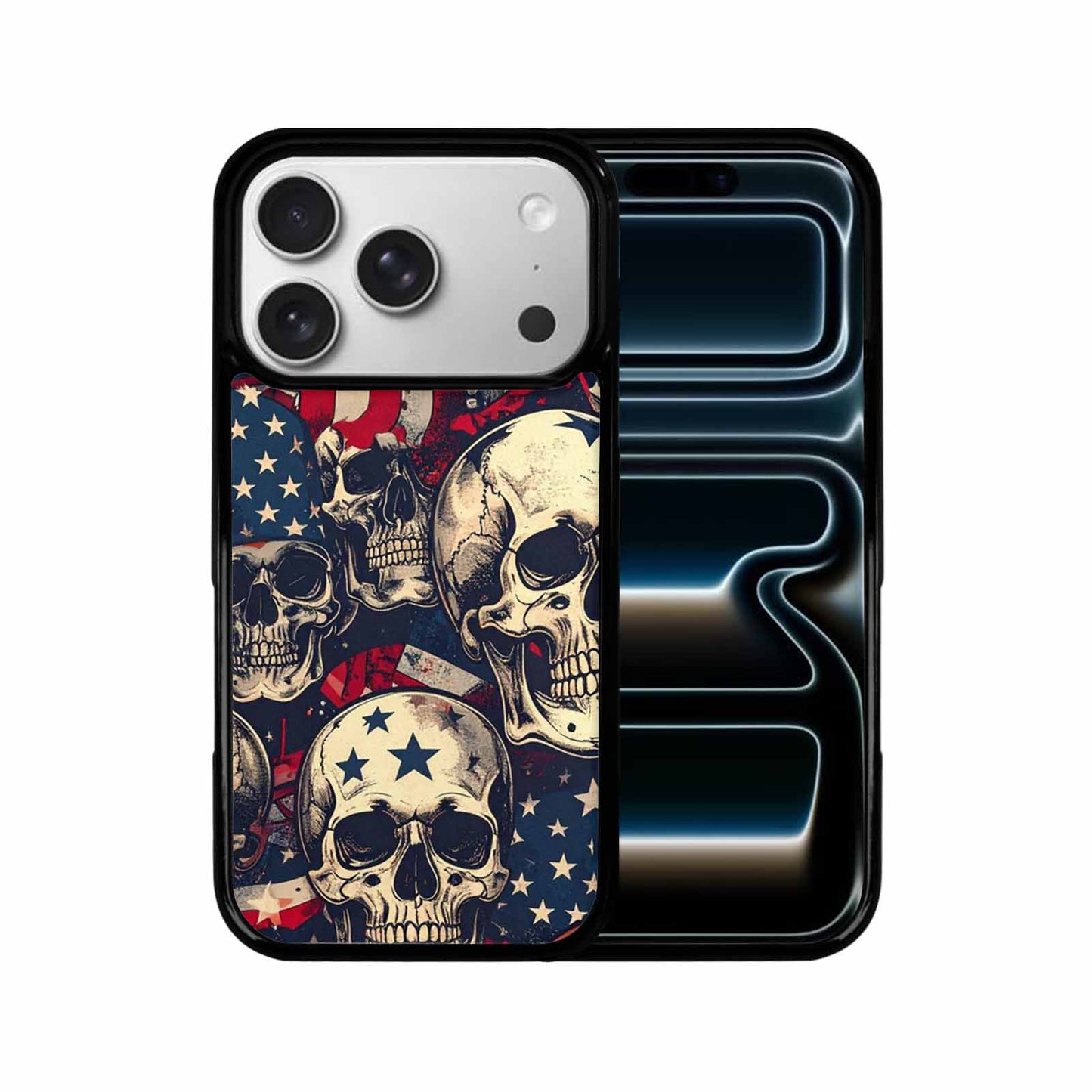 iPhone 17 Pro Case — Skull Dark Art Gothic Print Gothic, Custom Made Phone Cover