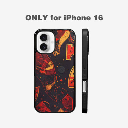 iPhone 16 Case — Dice And Casino Pattern Seamless Repeat, Custom Designed Case Cover
