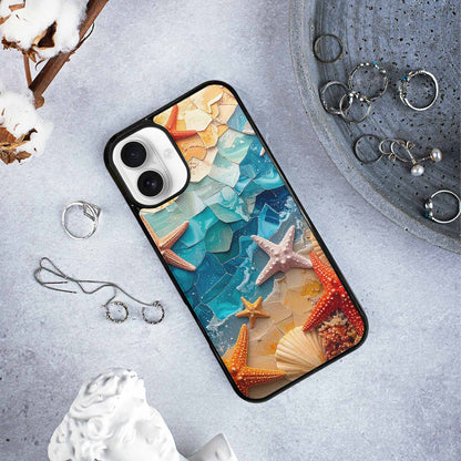 iPhone 16 Plus Case — Starfish Cluster Starfish Cluster Pattern Hundreds, Custom Made Phone Cover