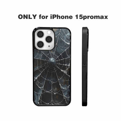 iPhone 15 Pro Max Case — Spider Web Gothic Spider Web Gothic, Custom Printed Phone Case