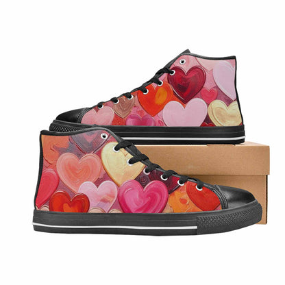 MEN'S No Words Or High Top Canvas Neon Fantasy Custom Sneakers