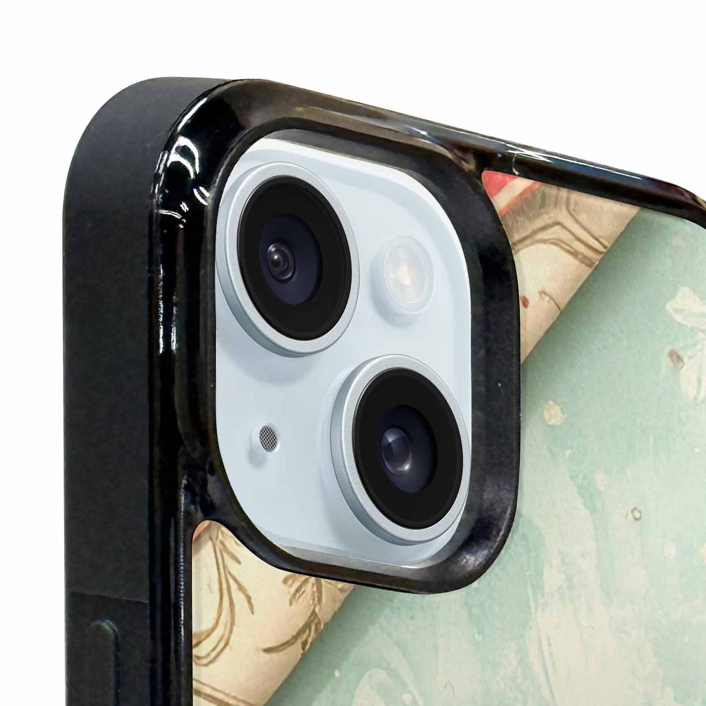 iPhone 15 Case — Christmas Wrapping Paper Pattern Art Wallpaper, Unique Phone Case Design
