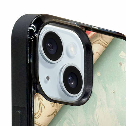 iPhone 15 Case — Christmas Wrapping Paper Pattern Art Wallpaper, Unique Phone Case Design