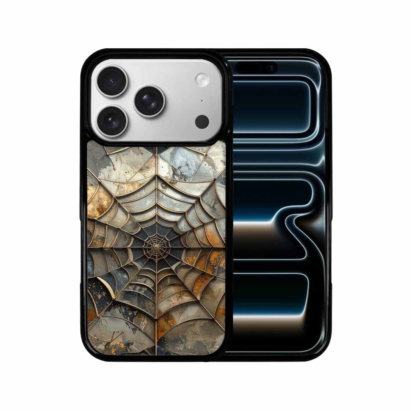 iPhone 17 Pro Case — Foil Galaxy Art Spider Galaxy Space, Unique Phone Case Design