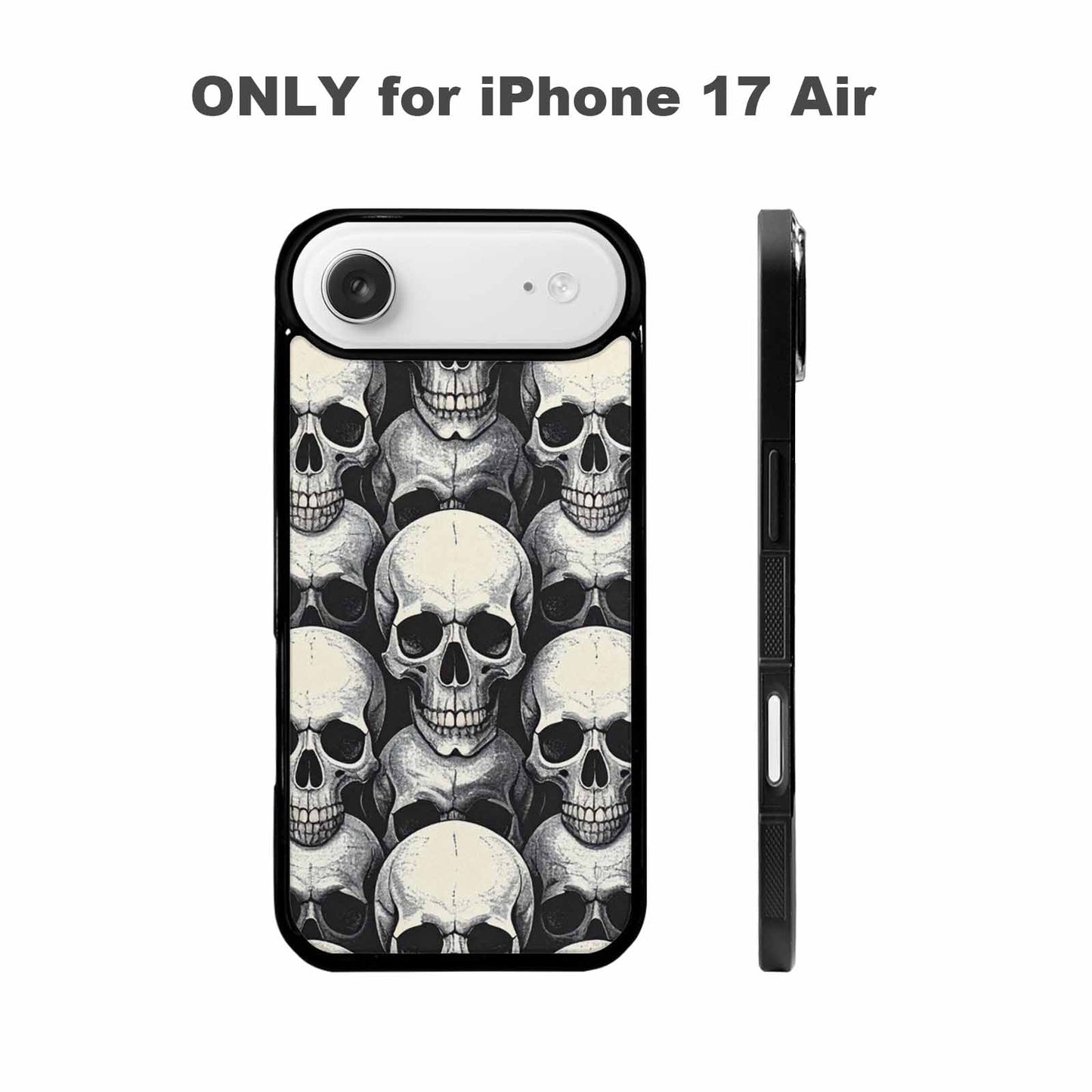 iPhone 17 Air Case — Skull Dark Art Gothic Print Gothic, Customized Protective Case