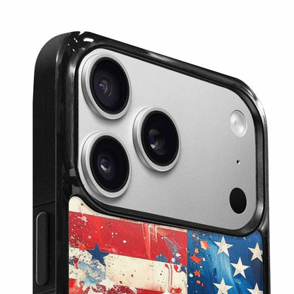iPhone 17 Pro Max Case — Patriotic Stars And Stripes Galaxy Space, Custom Phone Case