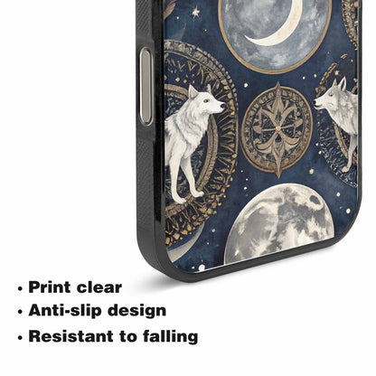 iPhone 15 Pro Max Case — Wolves Everywhere Collage Overlap Small Wolf, Original Design Phone Case