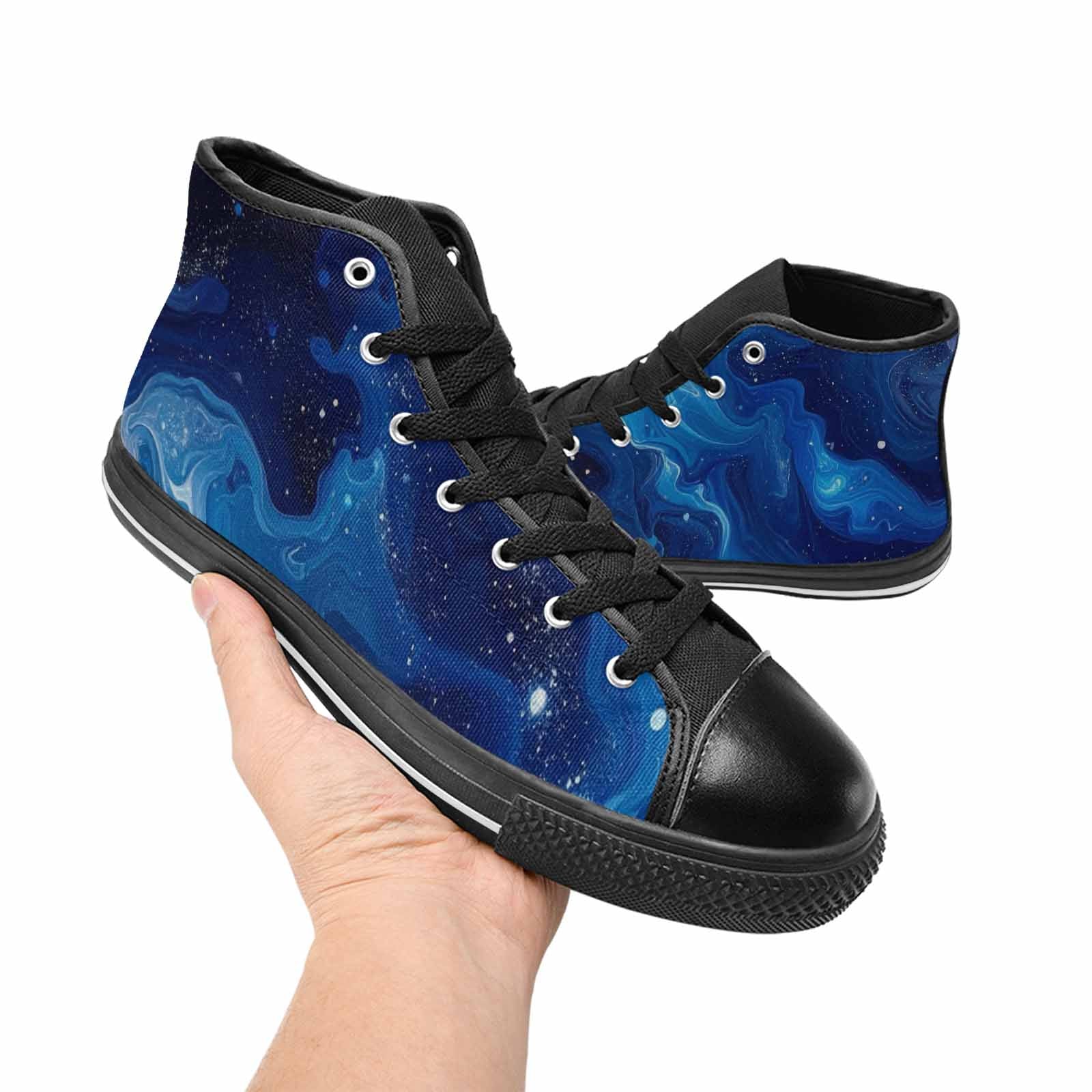 WOMEN'S Galaxy Art - High Top Canvas Surreal Sneakers