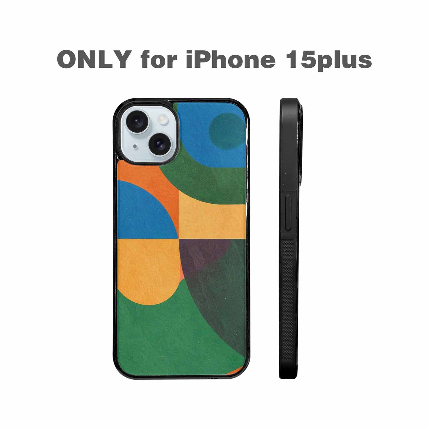 iPhone 15 Plus Case — 1990s Memphis Art Pattern, Custom Print Case Cover