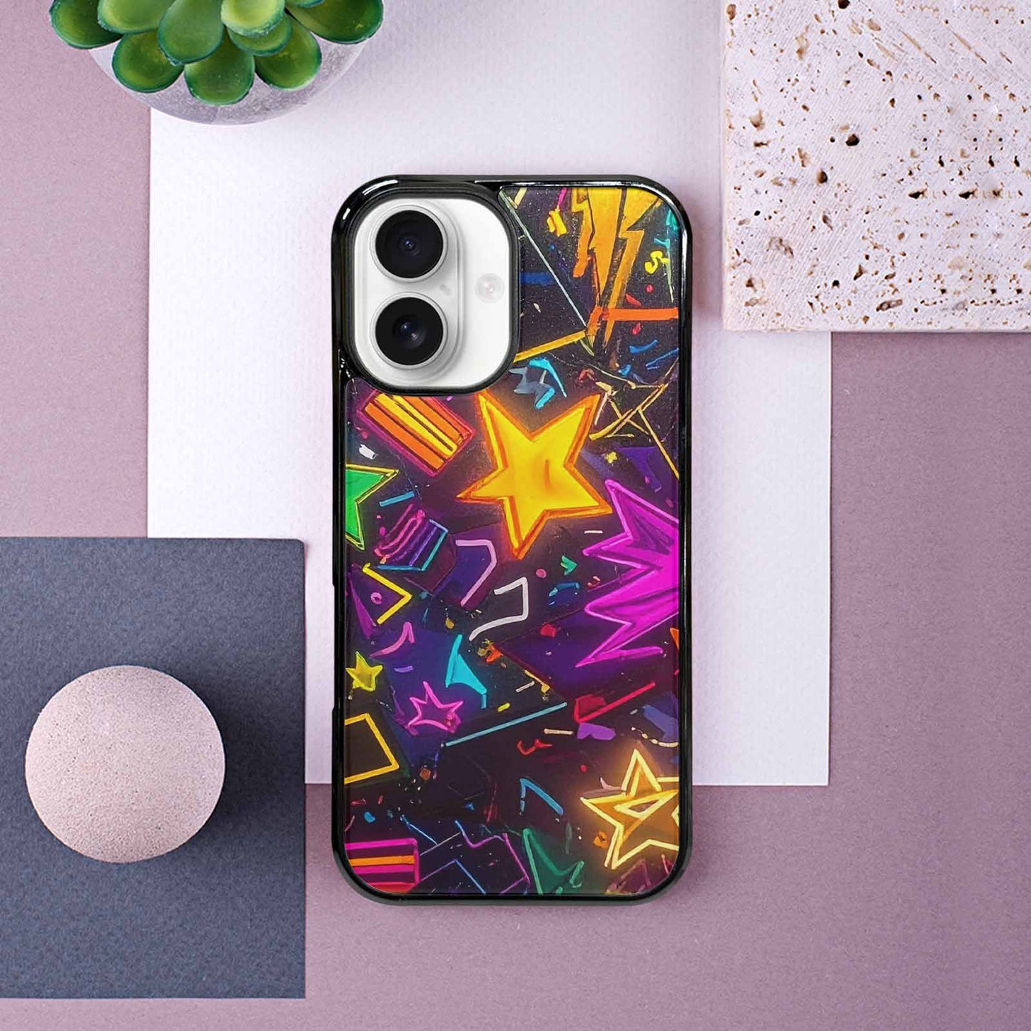 iPhone 16 Case — 80s Retro Motif 80s Retro Motifs, Personalized Phone Case